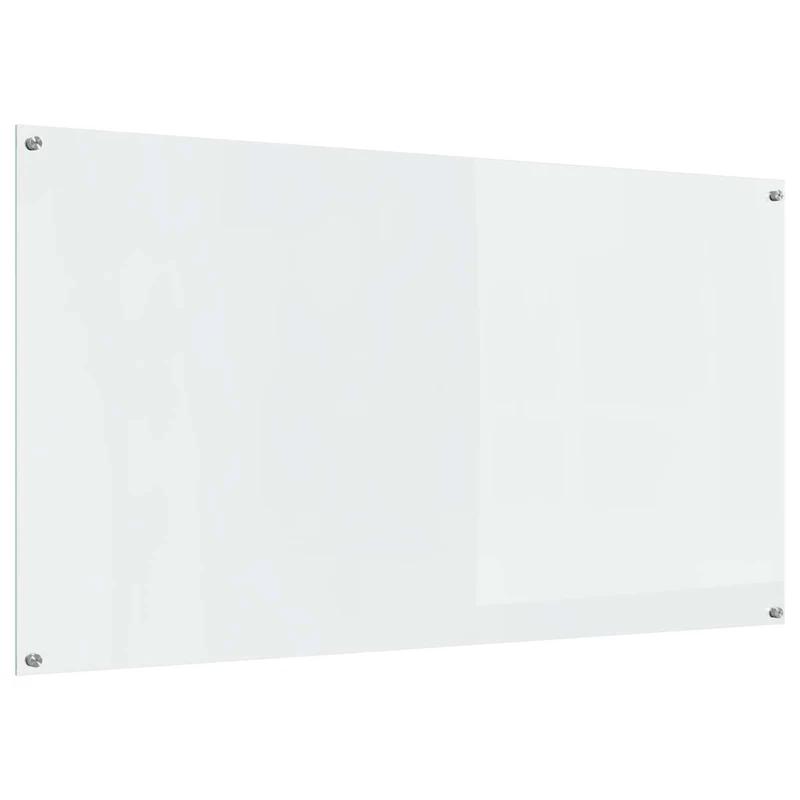 Dosseret de cuisine moderne 110 x 60 cm résistant à la chaleur finition épurée en verre trempé transparent 02_0058474