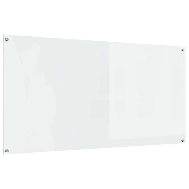 Dosseret de cuisine moderne 120 x 60 cm résistant à la chaleur avec installation facile en verre trempé transparent 02_0058475