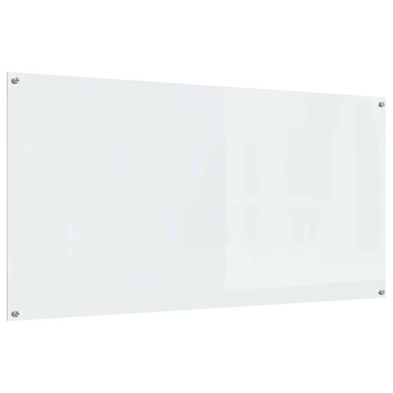 Dosseret de cuisine moderne 120 x 60 cm résistant à la chaleur avec installation facile en verre trempé transparent 02_0058475