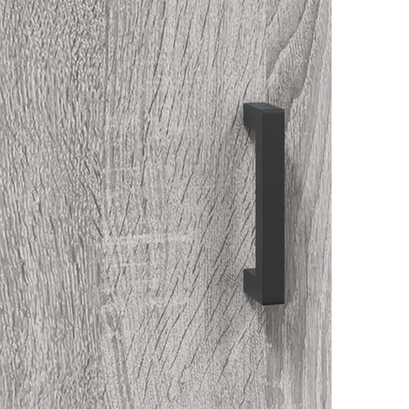 Buffet bahut commode armoire meuble de rangement organisateur cuisine salle de séjour salon haut sonoma 69,5 x 34 x 180 cm bois d'ingénierie gris 02_0035424