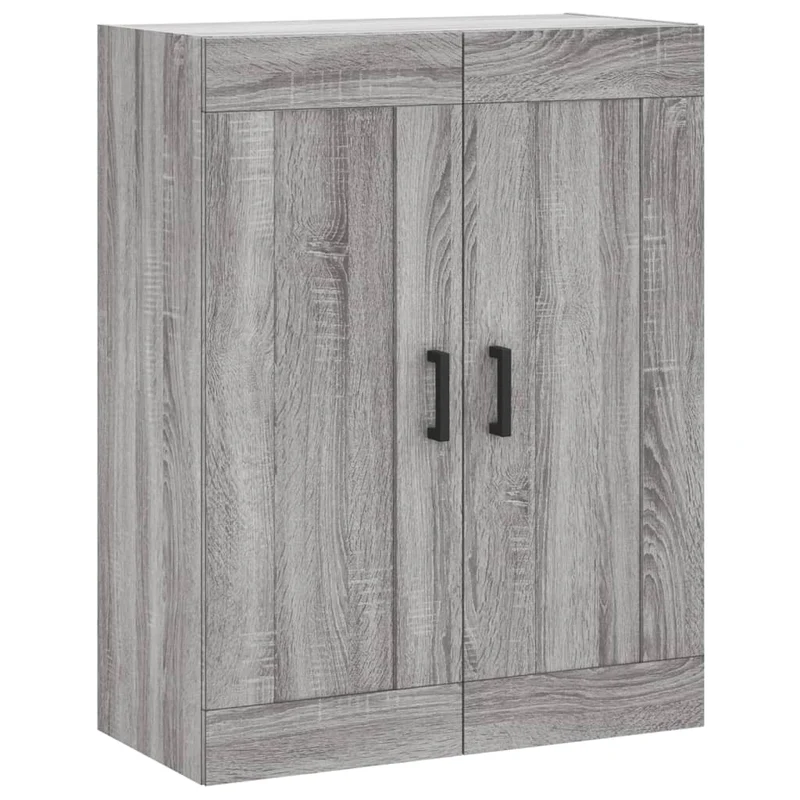 Buffet bahut commode armoire meuble de rangement organisateur cuisine salle de séjour salon haut sonoma 69,5 x 34 x 180 cm bois d'ingénierie gris 02_0035486