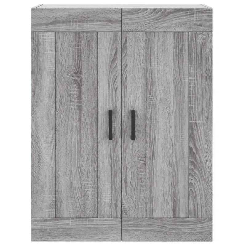 Buffet bahut commode armoire meuble de rangement organisateur cuisine salle de séjour salon haut sonoma 69,5 x 34 x 180 cm bois d'ingénierie gris 02_0035486