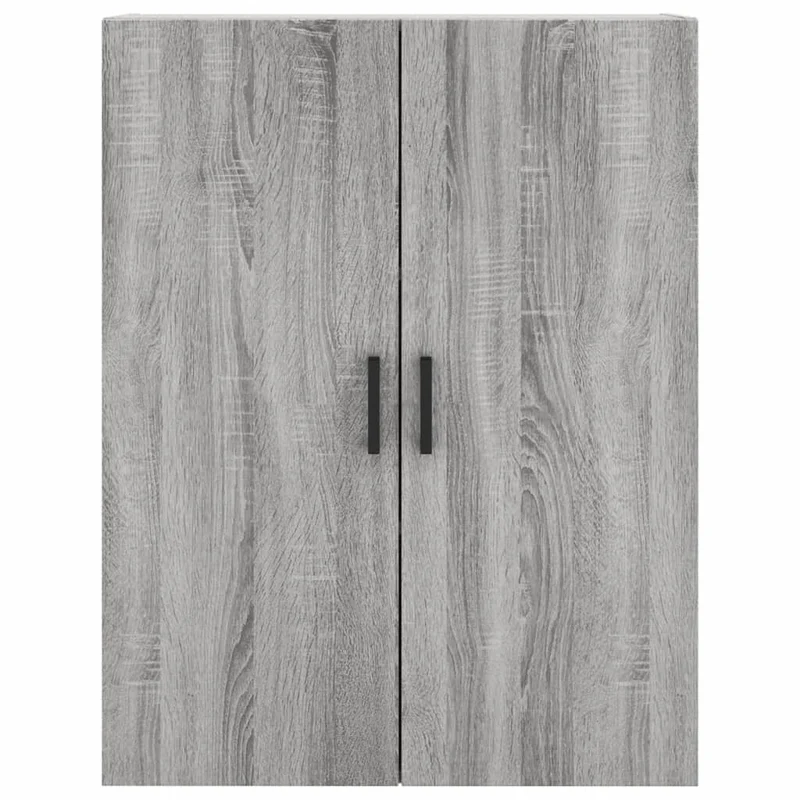 Buffet bahut commode armoire meuble de rangement organisateur cuisine salle de séjour salon haut sonoma 69,5 x 34 x 180 cm bois d'ingénierie gris 02_0035514