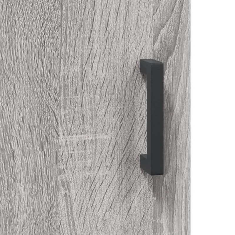Buffet bahut commode armoire meuble de rangement organisateur cuisine salle de séjour salon haut sonoma 69,5 x 34 x 180 cm bois d'ingénierie gris 02_0035514