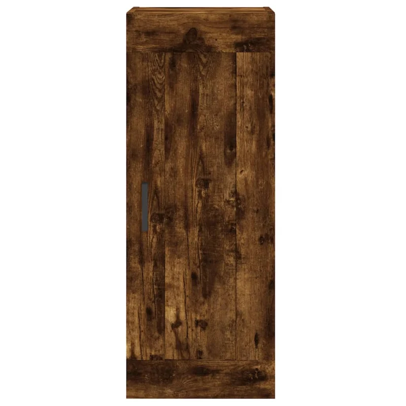 Buffet bahut commode armoire meuble de rangement organisateur cuisine salle de séjour salon haut 34,5 x 34 x 180 cm bois d'ingénierie marron 02_0033232