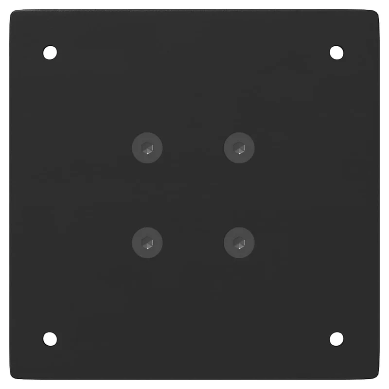 Lot de 4 pieds de table console 72 x 40 x 40 cm robustes et pratique design moderne en acier noir 02_0056789