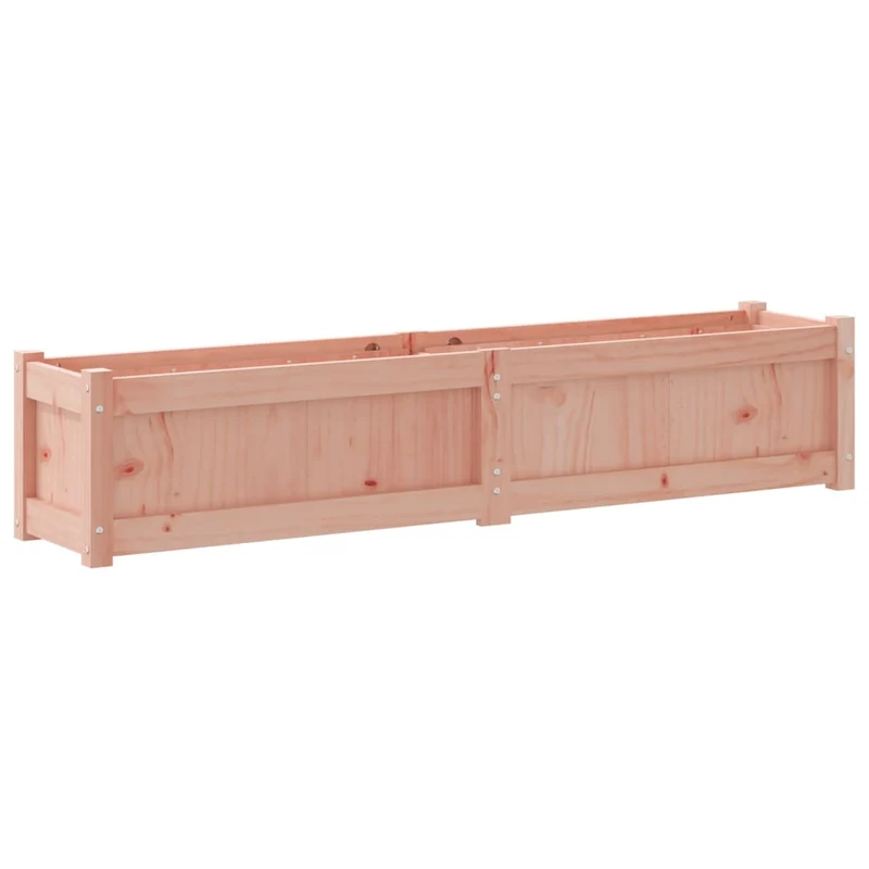 Jardinière bac lit surélevé plantes fleurs jardin terrasses lot de 2 bois massif douglas marron 02_0039057