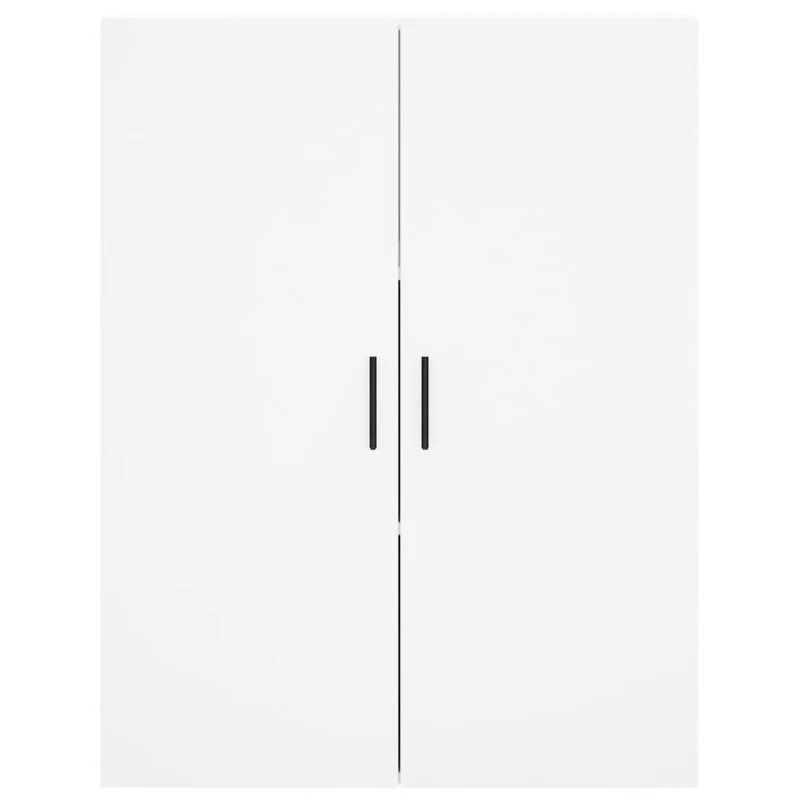 Buffet bahut commode armoire meuble de rangement organisateur cuisine salle de séjour salon haut 69,5 x 34 x 180 cm bois d'ingénierie blanc 02_0032656