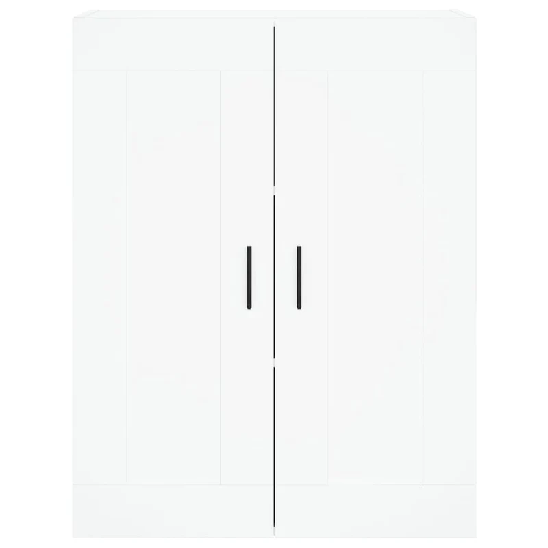 Buffet bahut commode armoire meuble de rangement organisateur cuisine salle de séjour salon haut 69,5 x 34 x 180 cm bois d'ingénierie blanc 02_0032708