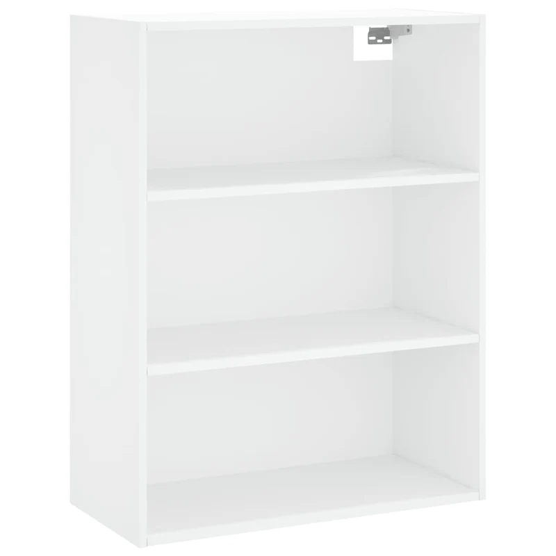 Buffet bahut commode armoire meuble de rangement organisateur cuisine salle de séjour salon haut 69,5 x 34 x 180 cm bois d'ingénierie blanc 02_0032684