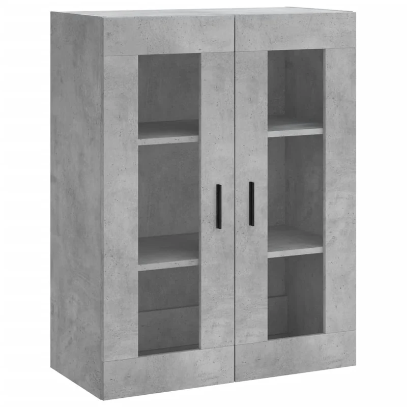 Buffet bahut commode armoire meuble de rangement organisateur cuisine salle de séjour salon haut 69,5 x 34 x 180 cm bois d'ingénierie gris 02_0034639