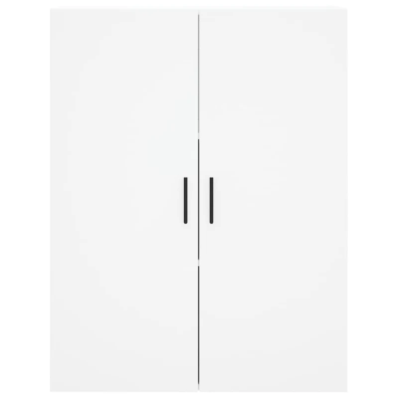 Buffet bahut commode armoire meuble de rangement organisateur cuisine salle de séjour salon haut 69,5 x 34 x 180 cm bois d'ingénierie blanc 02_0032586
