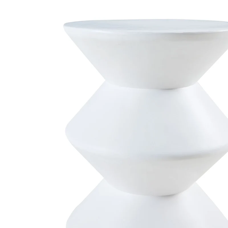 Table d'appoint 47 x 37 cm blanc 03_0010919