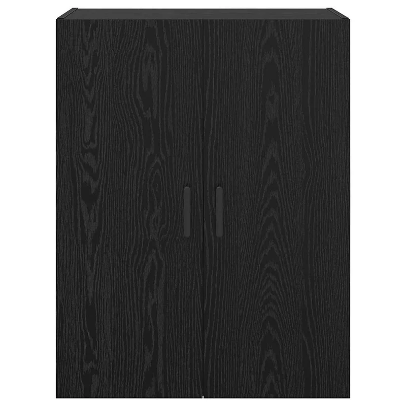Lot de 2 armoires murales modernes avec portes à charnières 69,5 x 34 x 90 cm en bois d'ingénierie chêne noir 02_0056051