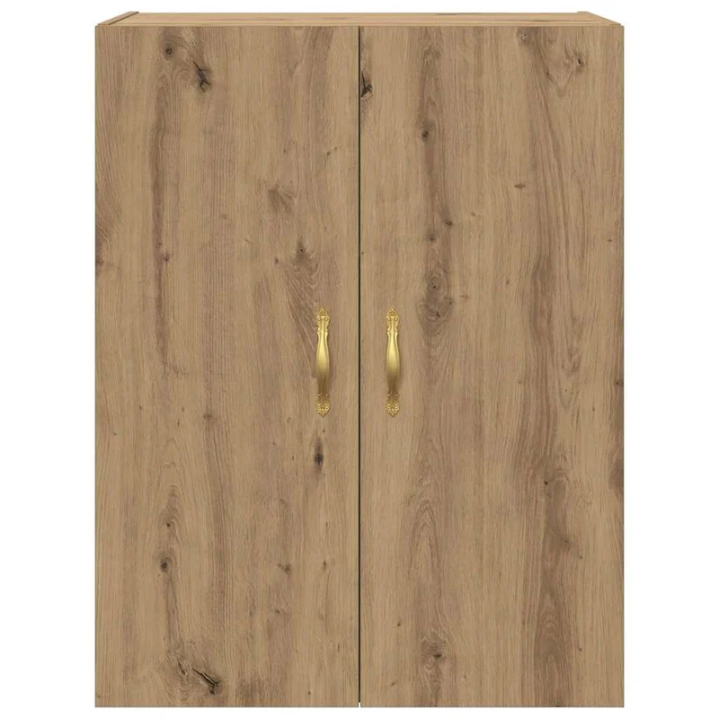Lot de 2 armoires murales modernes avec 4 portes à charnières 69,5 x 34 x 90 cm en bois d'ingénierie chêne artisanal 02_0056044