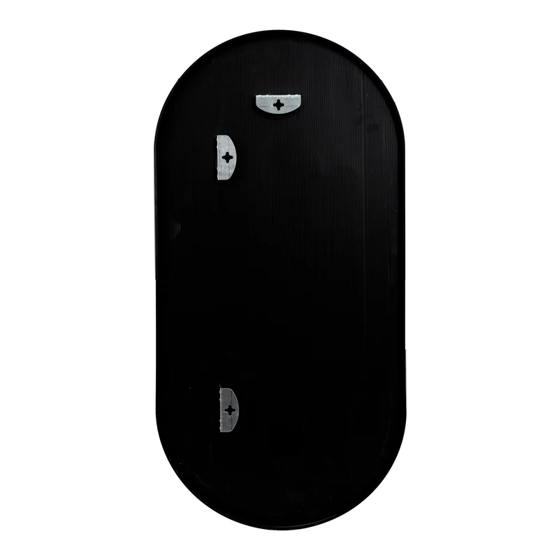 Miroir mural ovale 40 x 80 cm noir mat 03_0007957