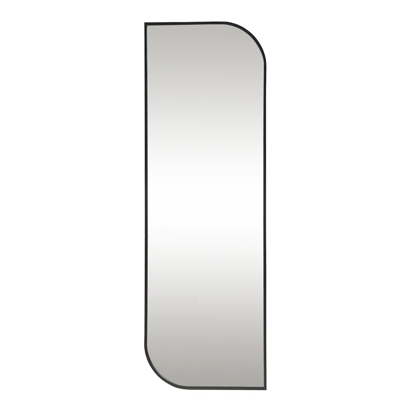 Miroir décoration moderne design mural 120 x 40 cm noir 03_0010189