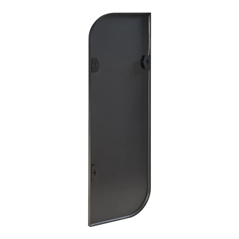 Miroir décoration moderne design mural 120 x 40 cm noir 03_0010189