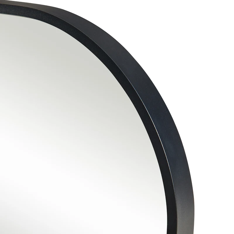 Miroir décoration moderne design mural 120 x 40 cm noir 03_0010189