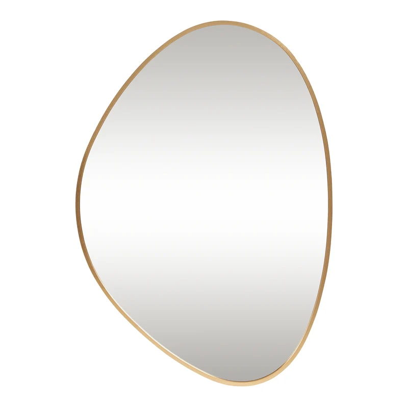 Miroir décoration moderne design mural 75 x 53 cm doré 03_0010181