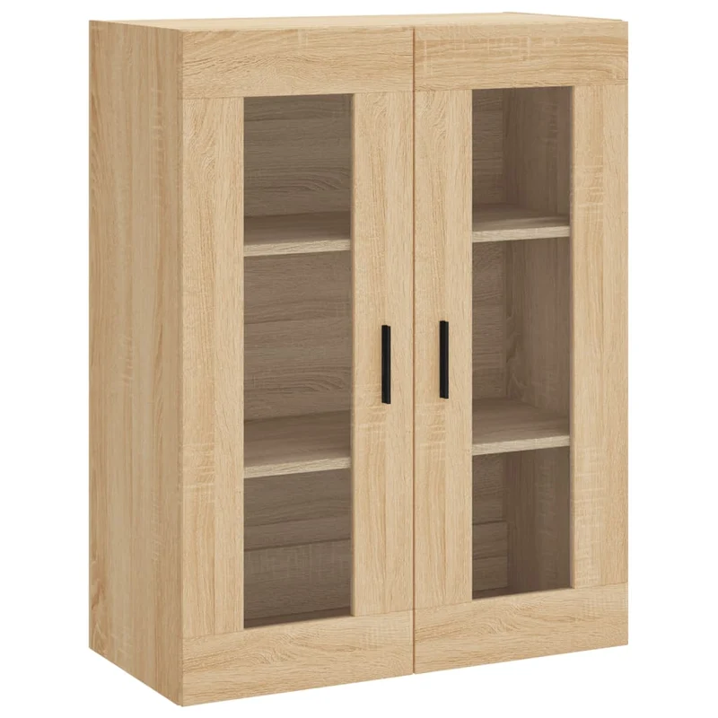 Buffet bahut commode armoire meuble de rangement organisateur cuisine salle de séjour salon haut sonoma 69,5 x 34 x 180 cm bois d'ingénierie marron 02_0034192