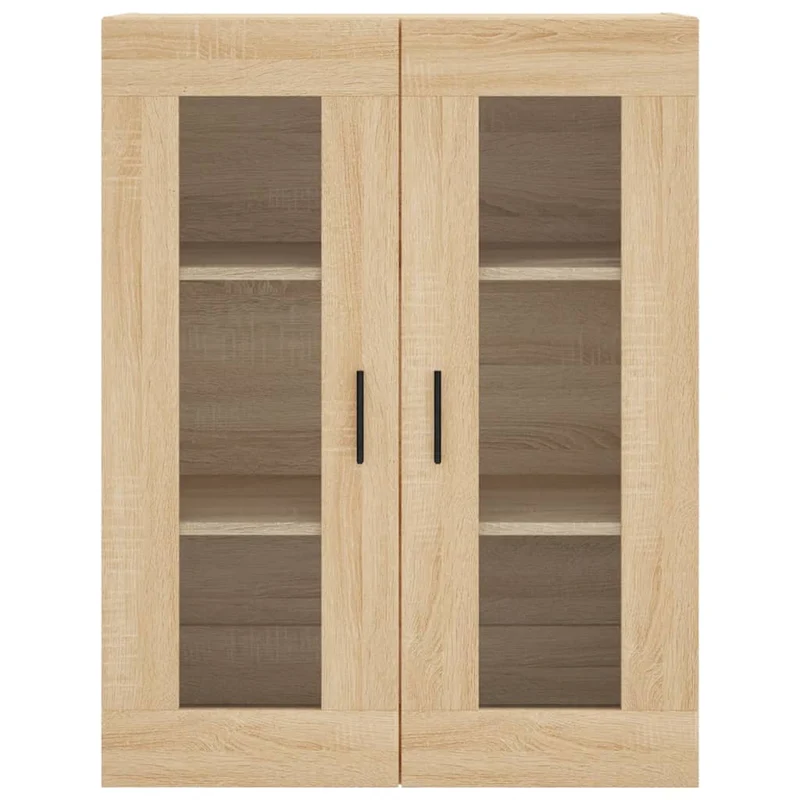 Buffet bahut commode armoire meuble de rangement organisateur cuisine salle de séjour salon haut sonoma 69,5 x 34 x 180 cm bois d'ingénierie marron 02_0034193