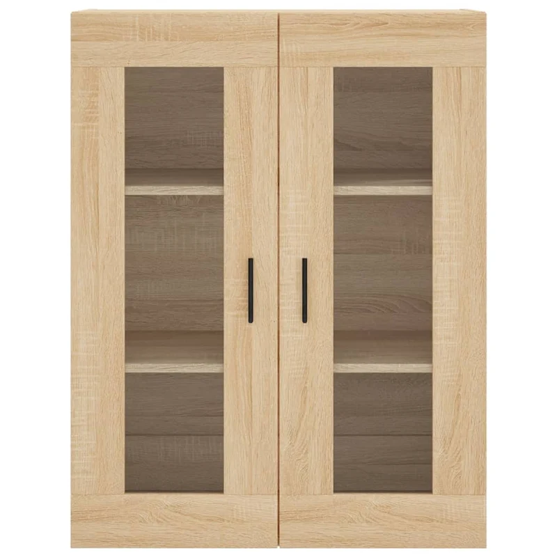 Buffet bahut commode armoire meuble de rangement organisateur cuisine salle de séjour salon haut sonoma 69,5 x 34 x 180 cm bois d'ingénierie marron 02_0034160