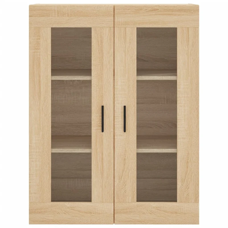 Buffet bahut commode armoire meuble de rangement organisateur cuisine salle de séjour salon haut sonoma 69,5 x 34 x 180 cm bois d'ingénierie marron 02_0034115