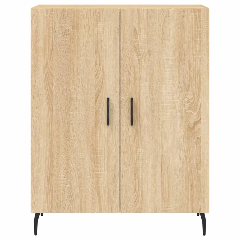 Buffet bahut commode armoire meuble de rangement organisateur cuisine salle de séjour salon haut sonoma 69,5 x 34 x 180 cm bois d'ingénierie marron 02_0034115