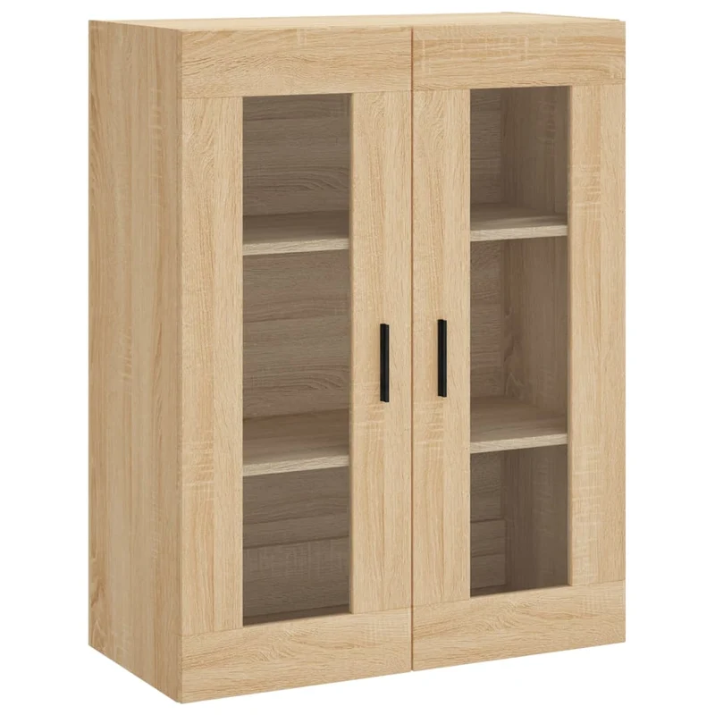 Buffet bahut commode armoire meuble de rangement organisateur cuisine salle de séjour salon haut sonoma 69,5 x 34 x 180 cm bois d'ingénierie marron 02_0034114