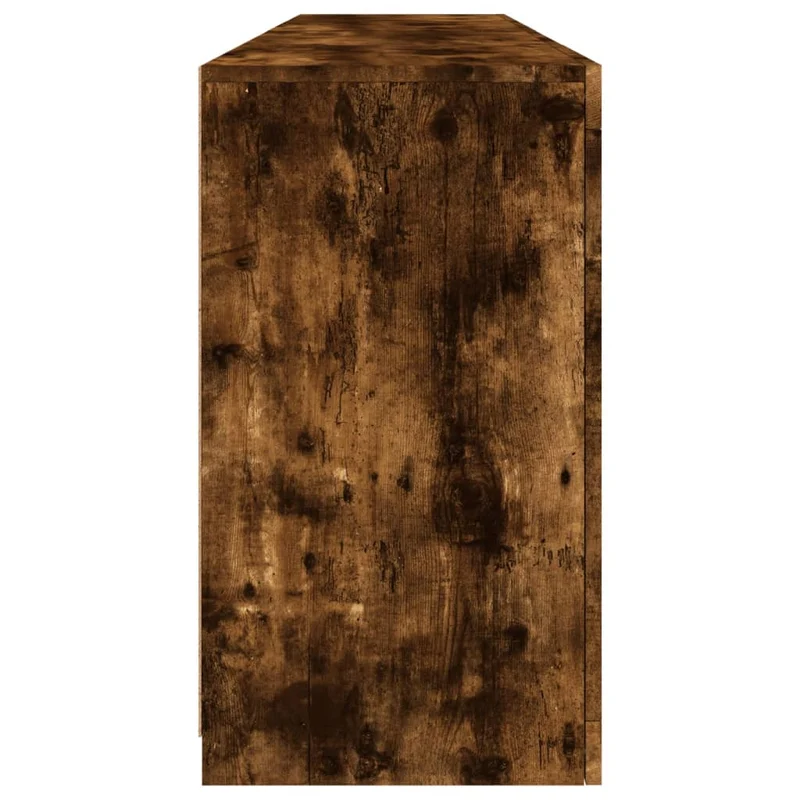 Buffet bahut commode armoire meuble de rangement organisateur cuisine salle de séjour salon avec lumières LED 164 x 37 x 67 cm marron 02_0029875