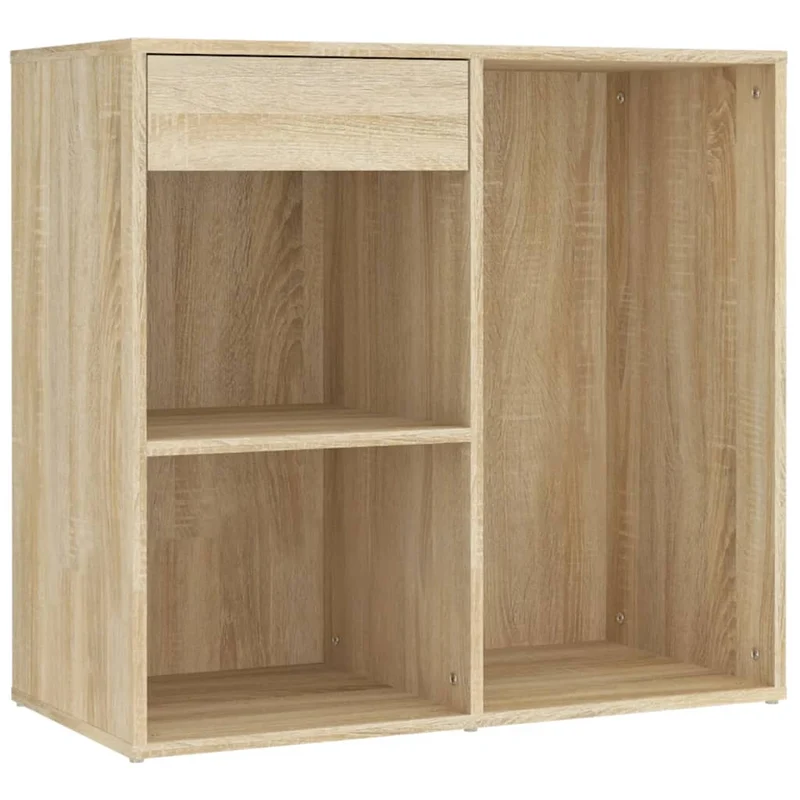 Coiffeuse à led avec 2 armoires 60 x 40 x 140 cm bois d'ingénierie beige 02_0006246