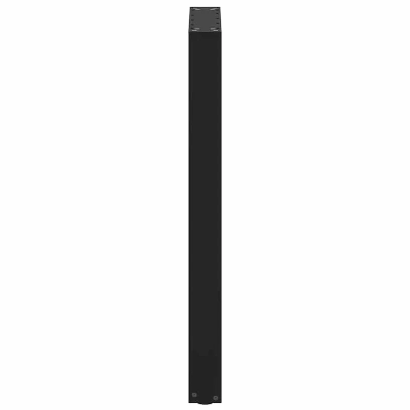Lot de 2 pieds de table de bar en U réglables 50 x 90-91 cm design moderne en acier noir 02_0057460