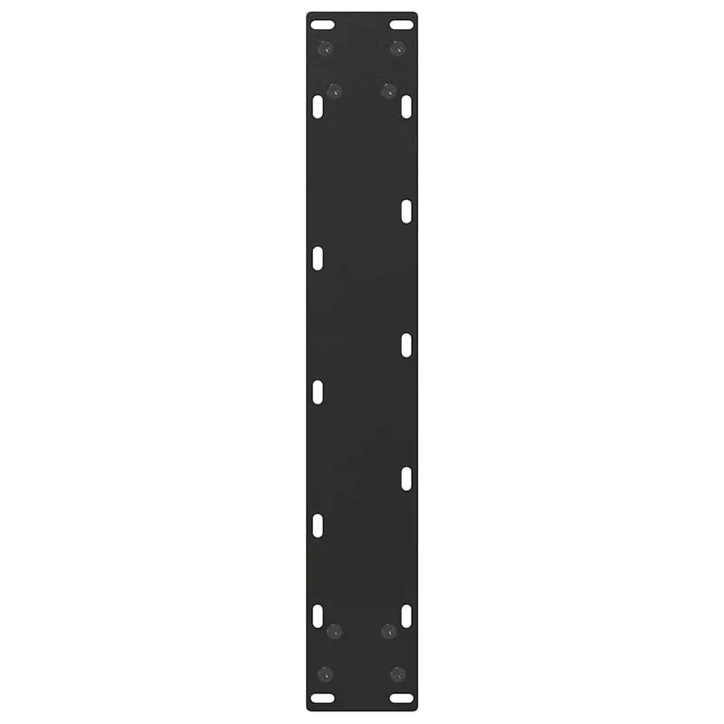 Lot de 2 pieds de table de bar en U réglables 50 x 90-91 cm design moderne en acier noir 02_0057460