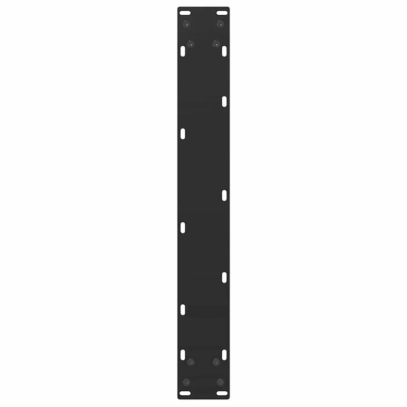 Lot de 2 pieds de table de bar en U 60 x 110 cm avec niveleurs réglables design moderne en acier noir 02_0057488