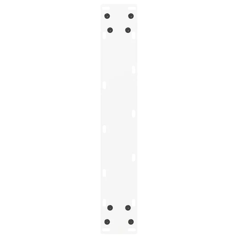 Lot de 2 pieds de table de bar en U réglables 50 x 90-91 cm design moderne en acier blanc 02_0057461