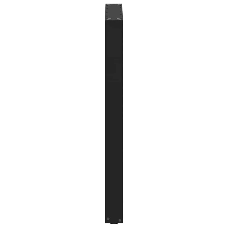 Lot de 2 pieds de table de bar en U 60 x 90-91 cm design moderne avec niveleurs pratiques en acier noir 02_0057464