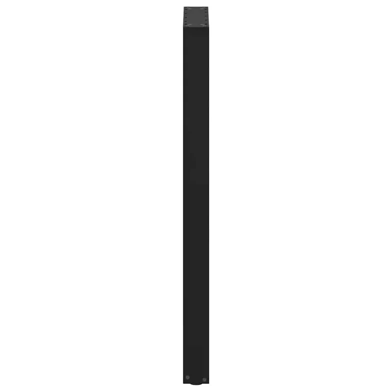 Lot de 2 pieds de table de bar en U ajustables 40 x 110-111 cm en acier thermolaqué noir 02_0057480