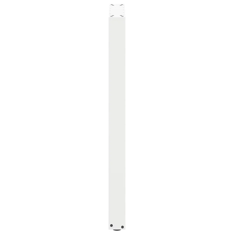 Lot de 2 pieds de table de bar en U ajustables 40 x 100-101 cm esthétique moderne finition mate en acier blanc 02_0057469