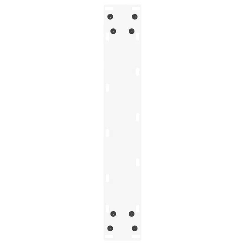 Lot de 2 pieds de table de bar en U ajustables 40 x 100-101 cm esthétique moderne finition mate en acier blanc 02_0057469