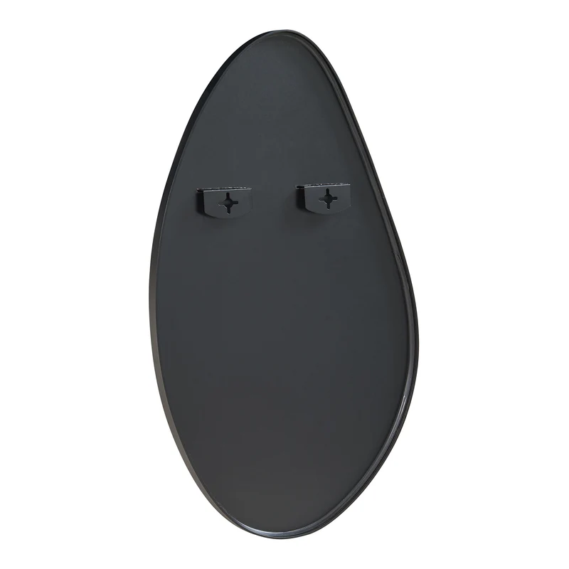Miroir décoration moderne design mural 82 x 46 cm noir 03_0010182