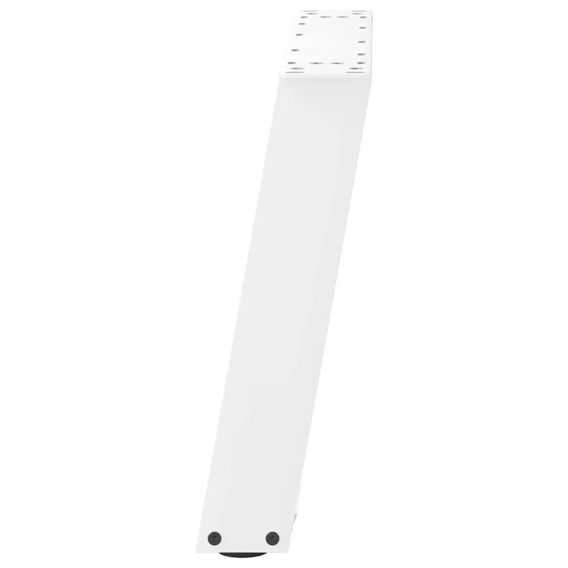 Lot de 2 pieds de table basse en U inclinés adaptables 50 x 42-43 cm en acier blanc 02_0057049