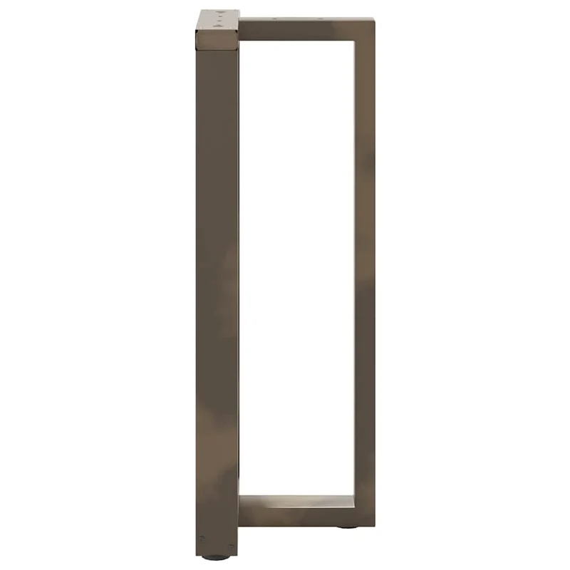 Lot de 2 pieds de table de bar en forme de T avec niveleurs réglables 50 x 35 x 100 cm en acier noir 02_0057353