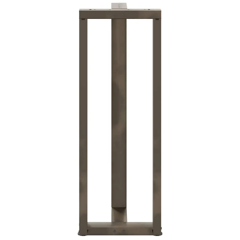 Lot de 2 pieds de table de bar en forme de T avec niveleurs réglables 50 x 35 x 110 cm en acier noir 02_0057363