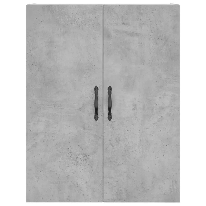Armoire murale moderne fonctionnelle rangement 69,5 x 34 x 90 cm en bois gris béton 02_0049292