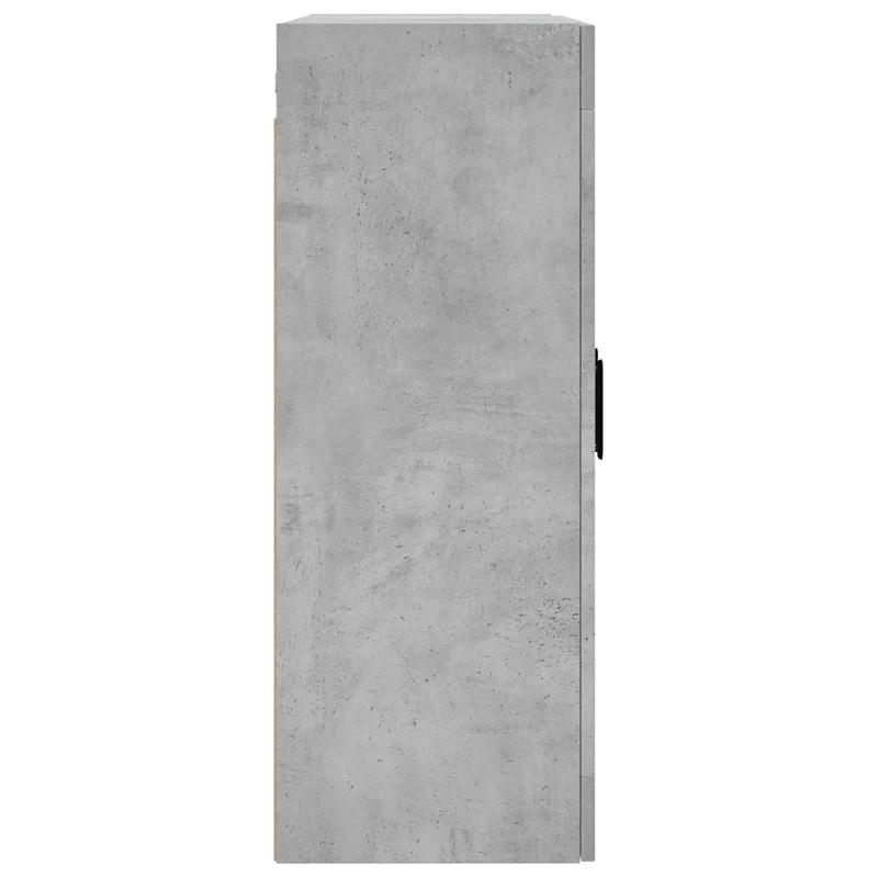 Armoire murale design pratique rangement haut 69,5 x 34 x 90 cm en bois d'ingénierie gris béton 02_0048632