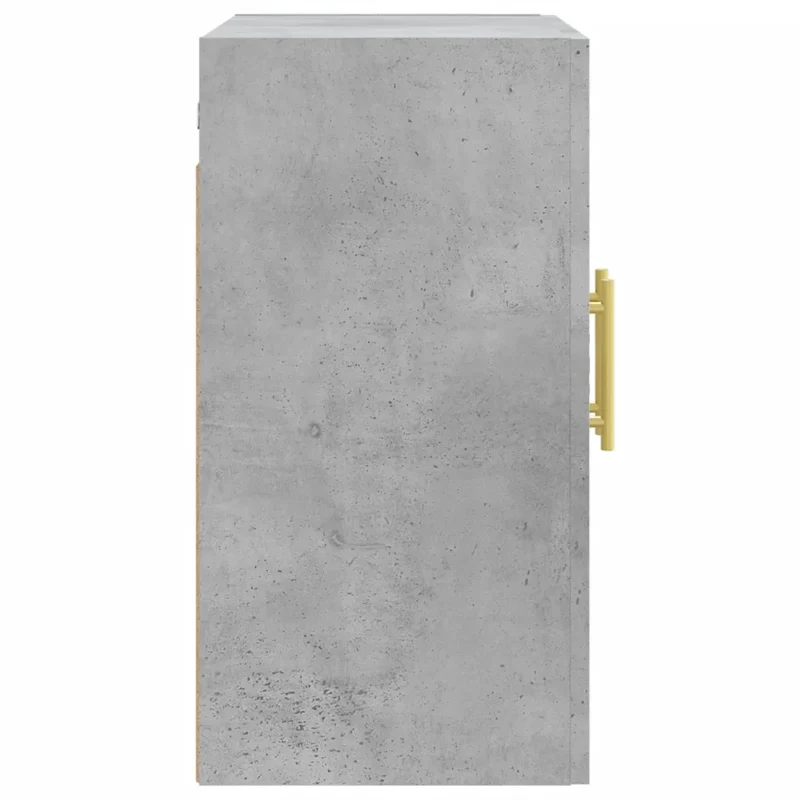 Armoire murale moderne pratique rangement 60 x 31 x 60 cm en bois d'ingénierie gris béton 02_0048794