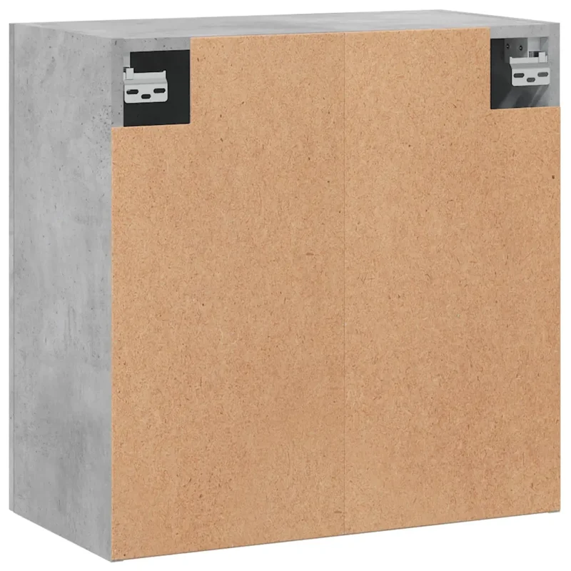 Armoire murale moderne pratique rangement 60 x 31 x 60 cm en bois d'ingénierie gris béton 02_0048794