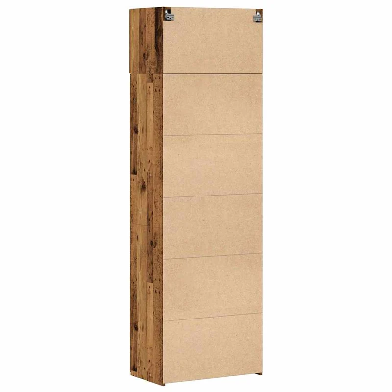 Armoire de rangement 3 pcs intérieure fonctionnelle spacieuse 70 x 42,5 x 225 cm en bois d'ingénierie bois ancien 02_0056002