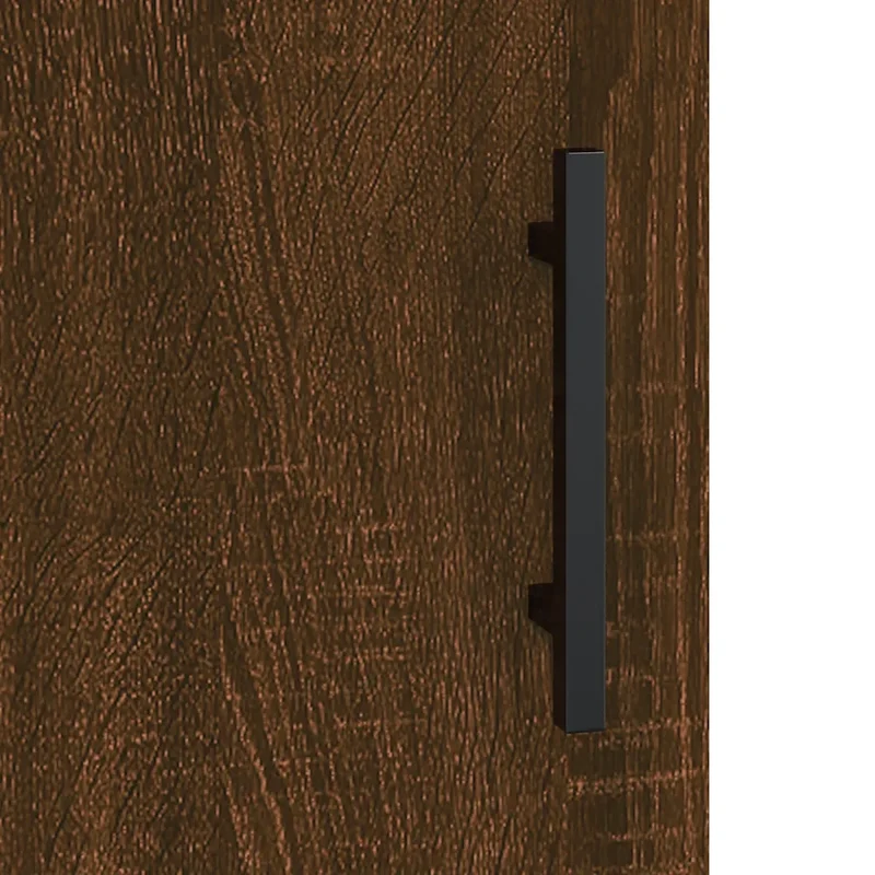 Armoire murale élégante grande capacité rangement 69 x 34 x 90 cm en bois d'ingénierie chêne marron 02_0048646